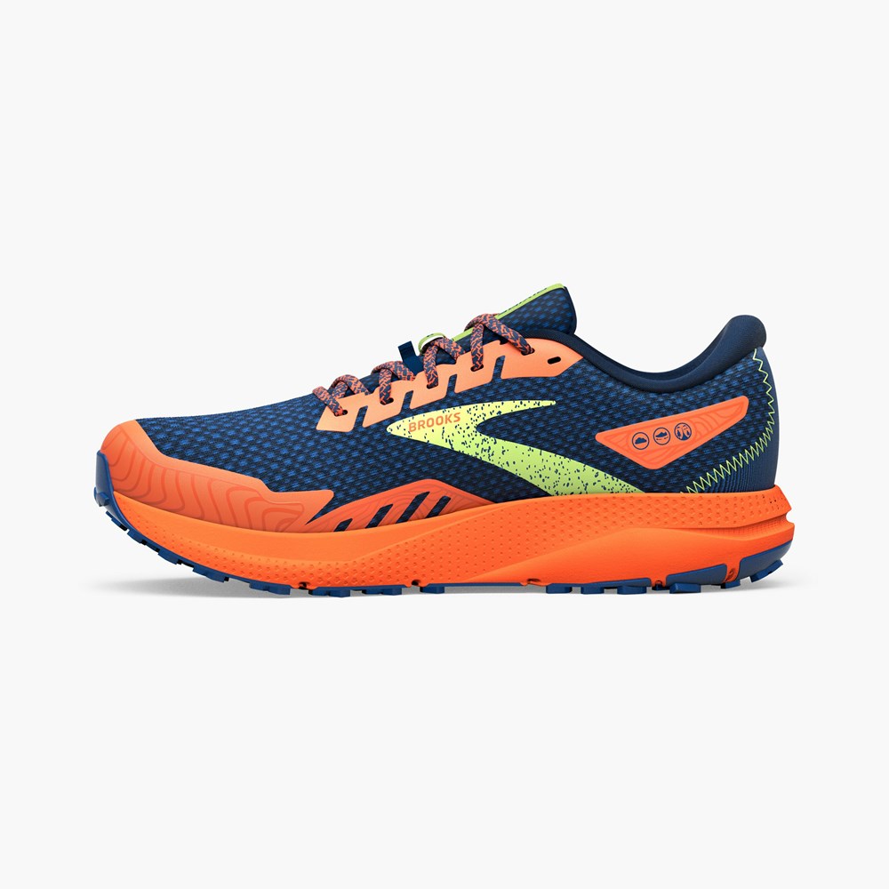 Chaussure Trail Running Brooks Light Trail Divide 4 Grise Rouge Homme | WWX-3708046